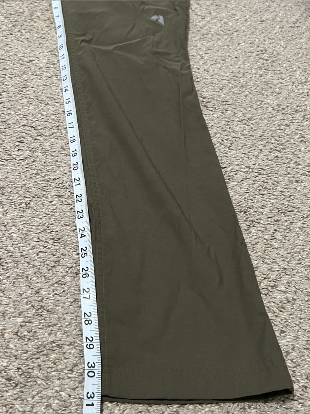 Eddie Bauer Women’s Nylon Blend Olive First Ascent Cargo Hiking Pants Sz 10 - Picture 6 of 13